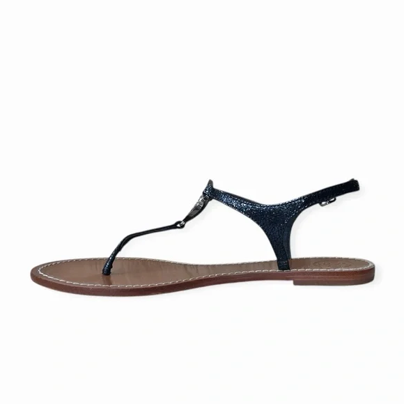 TORY BURCH Violet Metallic Thong Sandal Flip Flop Flats, Size 10